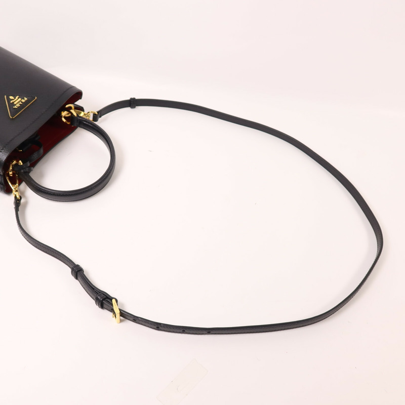 PRADA 牛皮皮革Secchiello In Pelle手挽肩背兩用袋-6