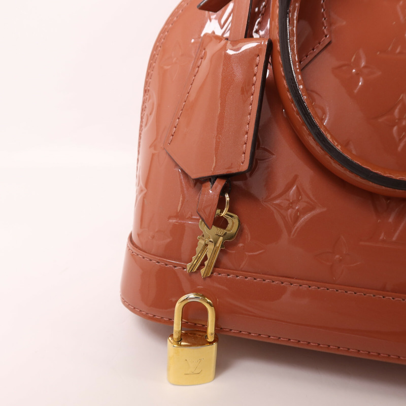 LOUIS VUITTON Monogram Vernis Alma BB手挽肩背兩用袋-8