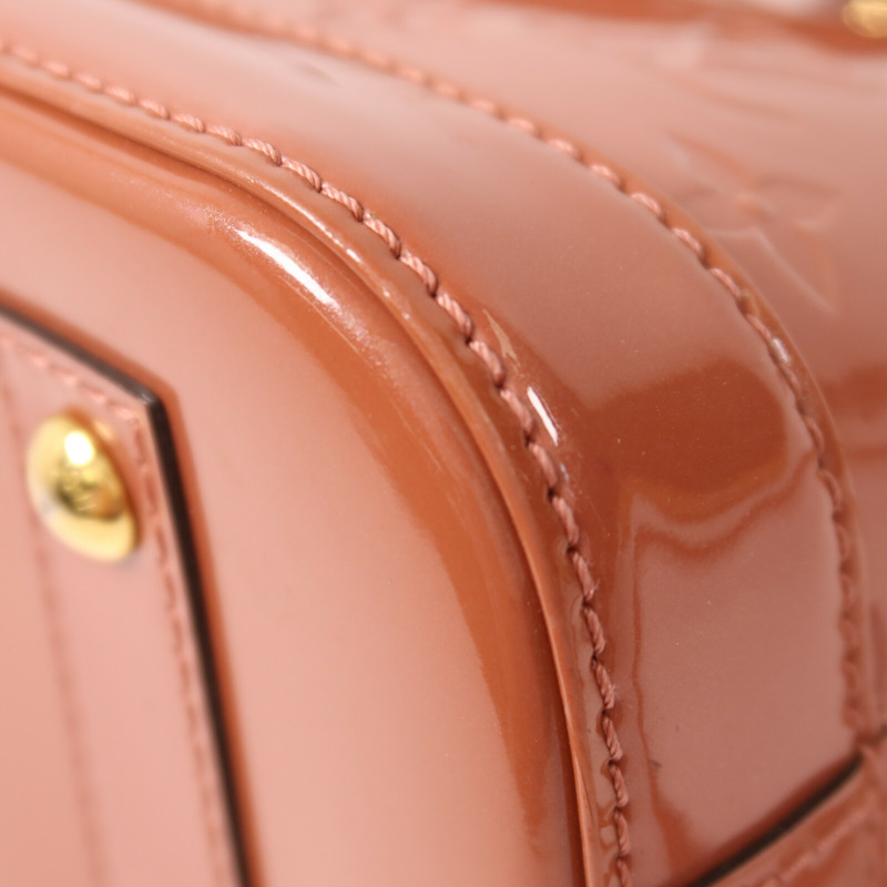LOUIS VUITTON Monogram Vernis Alma BB手挽肩背兩用袋-11
