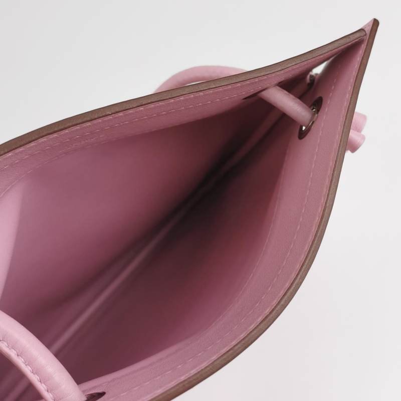 Hermes Aline迷你結飾馬夫包斜背包Milo羊皮銀扣X9錦葵紫Z刻-6