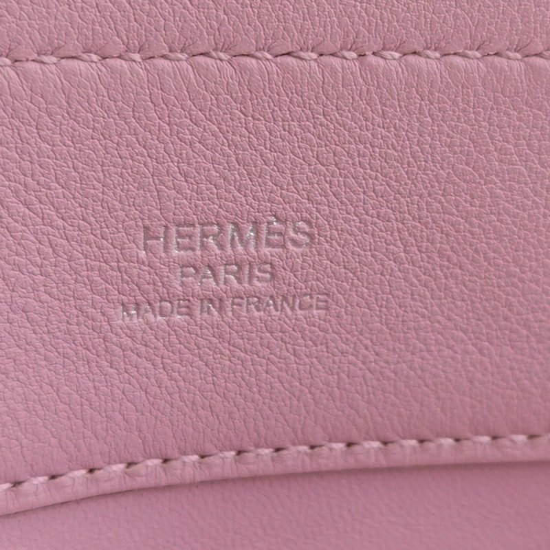 Hermes Aline迷你結飾馬夫包斜背包Milo羊皮銀扣X9錦葵紫Z刻-7