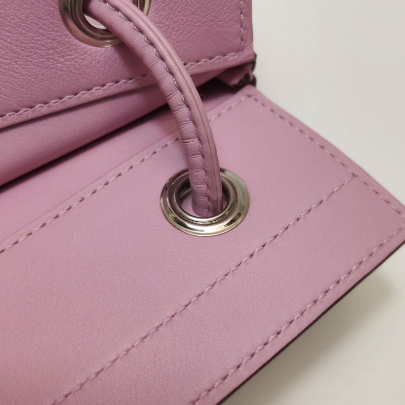 Hermes Aline迷你結飾馬夫包斜背包Milo羊皮銀扣X9錦葵紫Z刻-9