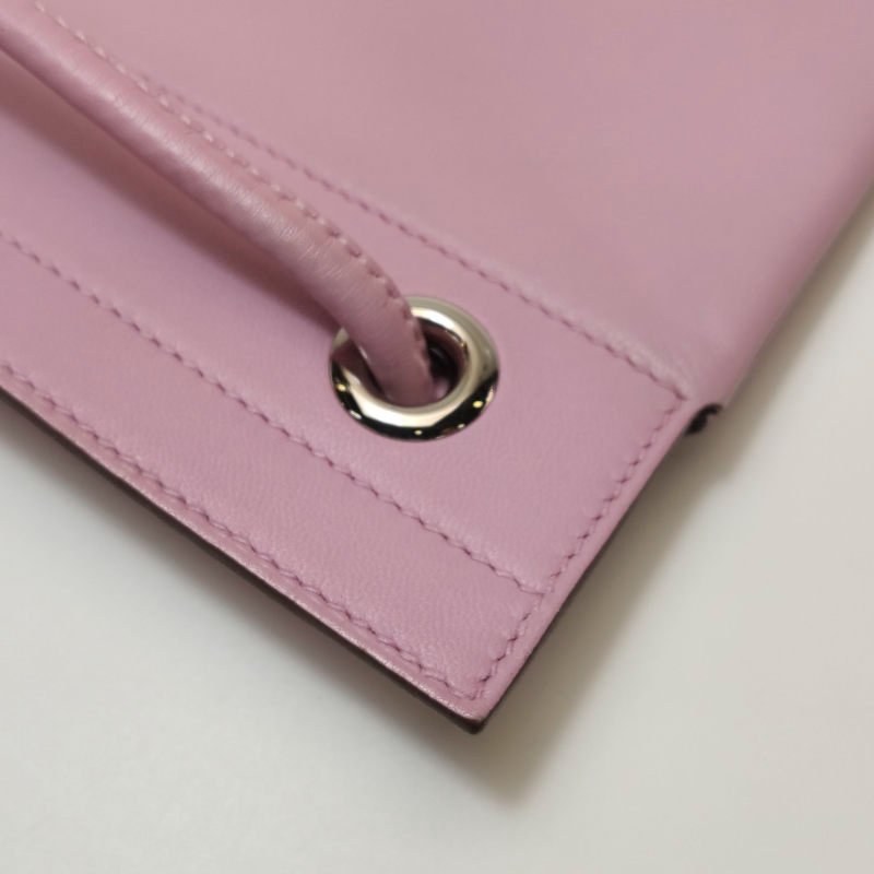 Hermes Aline迷你結飾馬夫包斜背包Milo羊皮銀扣X9錦葵紫Z刻-17