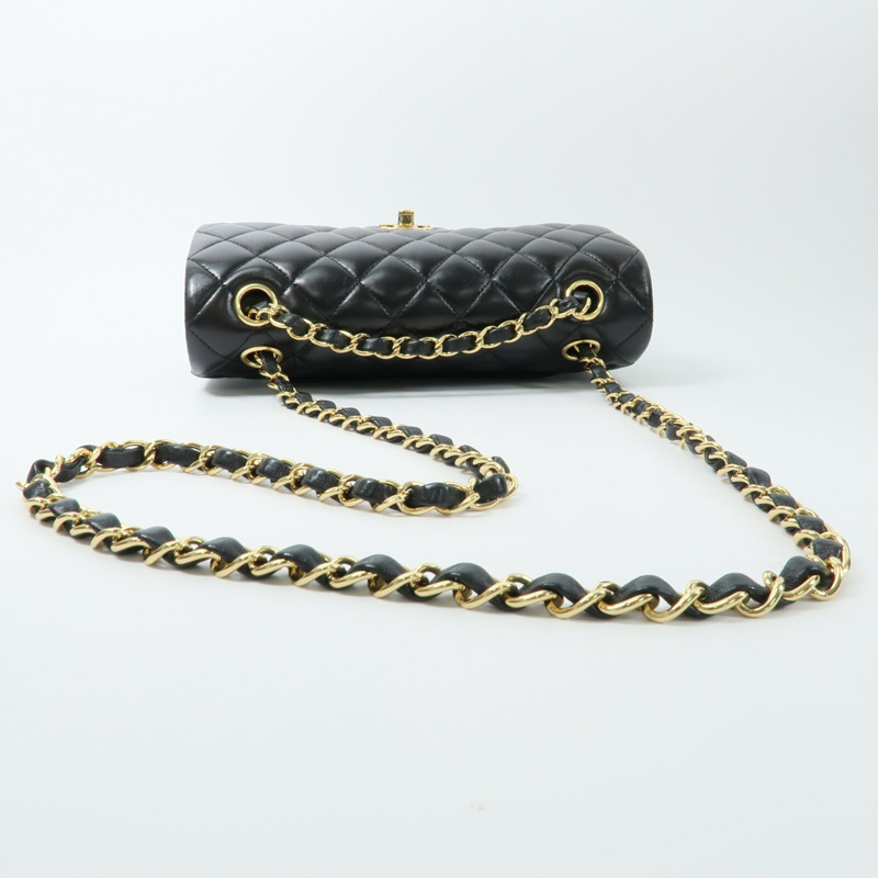 CHANEL 羊皮皮革Classic 23鏈帶肩背袋-10