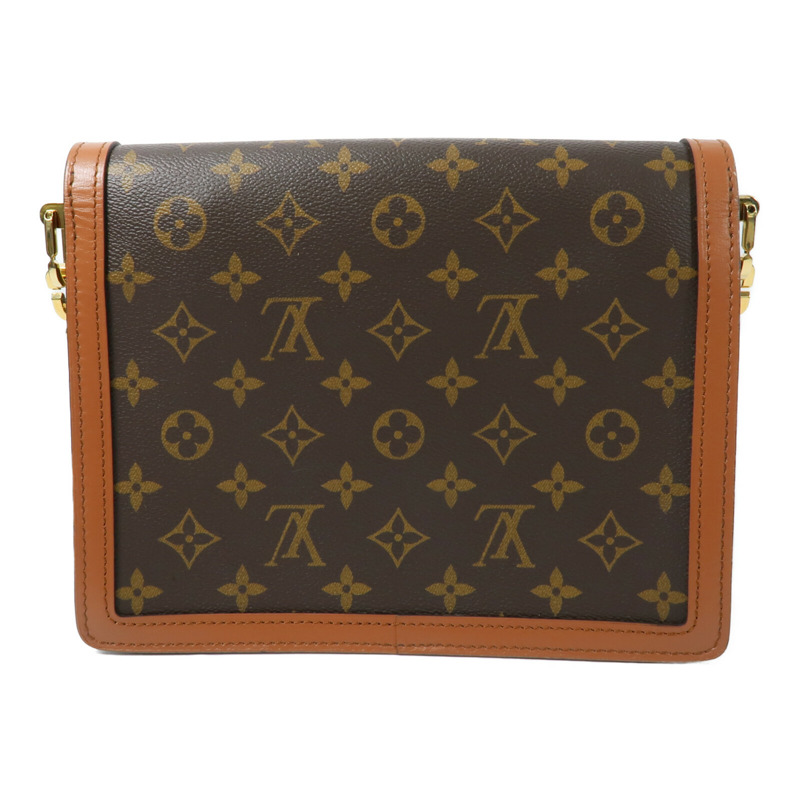 LOUIS VUITTON Monogram Reverse Dauphine MM鏈帶手挽肩背兩用袋-1