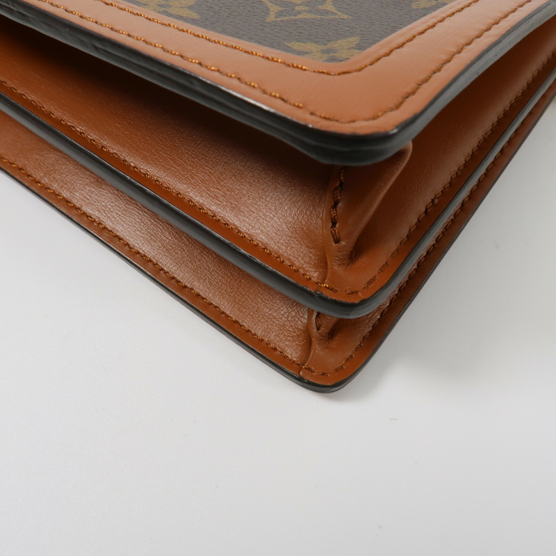 LOUIS VUITTON Monogram Reverse Dauphine MM鏈帶手挽肩背兩用袋-12
