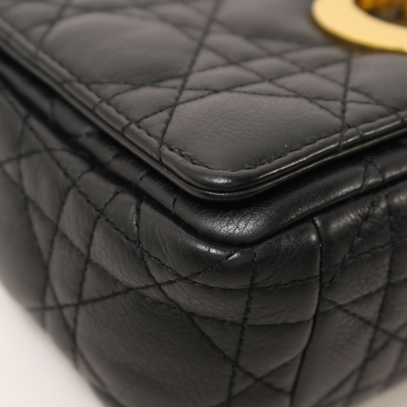 Dior 牛皮皮革Caro Bag Medium鏈帶肩背袋-11
