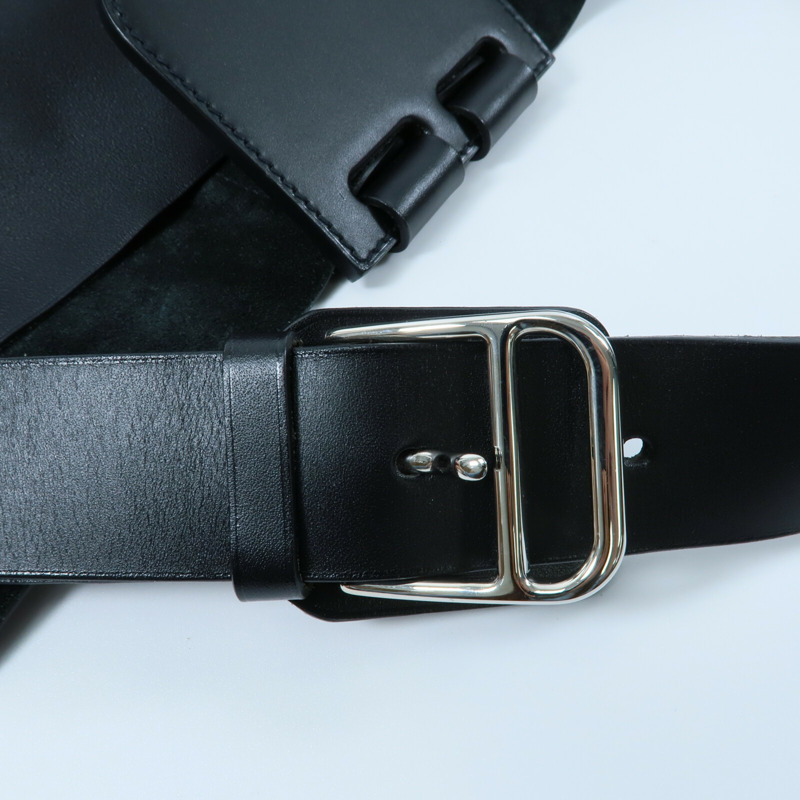 HERMES Swift皮革/Togo皮革Virevolte Bag手挽袋Noir-5