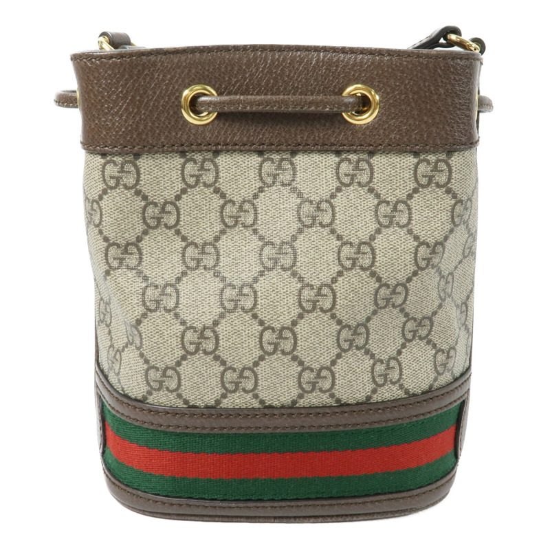 GUCCI 塗層帆布Ophidia Mini Bucket肩背袋-1
