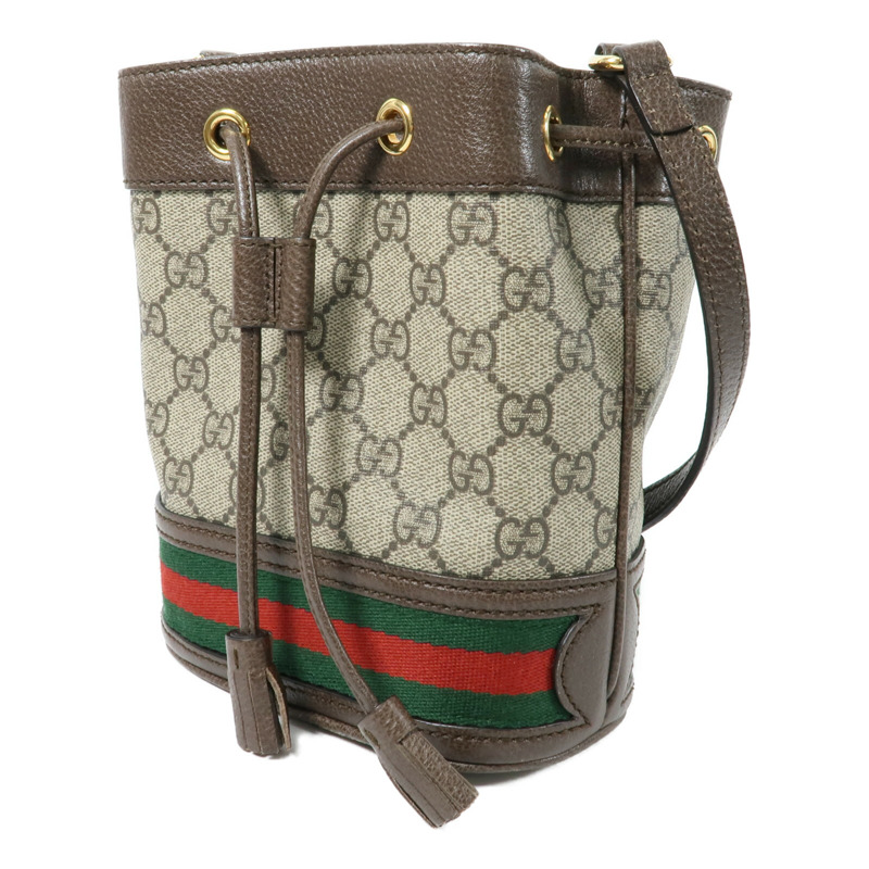 GUCCI 塗層帆布Ophidia Mini Bucket肩背袋-2