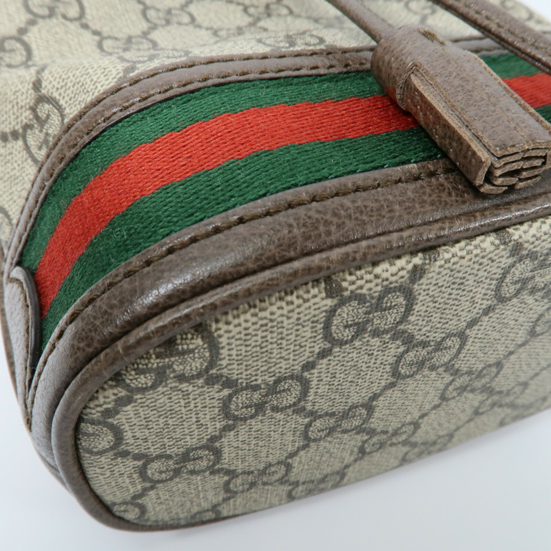 GUCCI 塗層帆布Ophidia Mini Bucket肩背袋-9