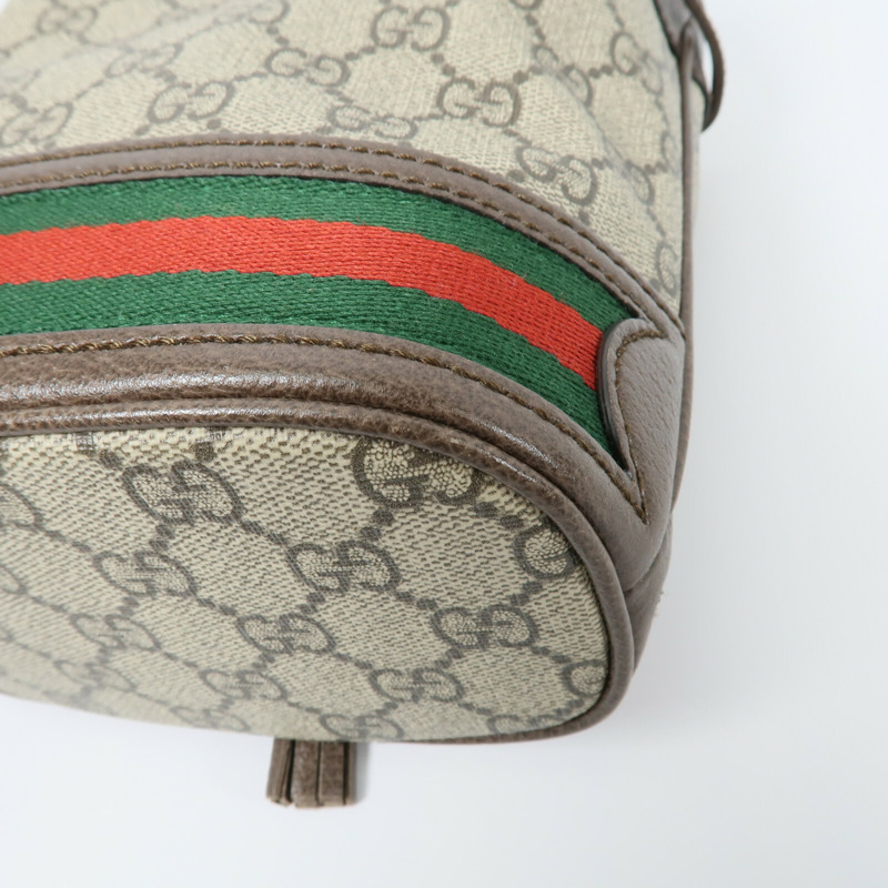 GUCCI 塗層帆布Ophidia Mini Bucket肩背袋-12