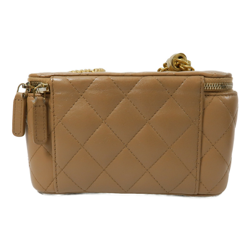 CHANEL 羊皮皮革Vanity Case鏈帶肩背袋-1