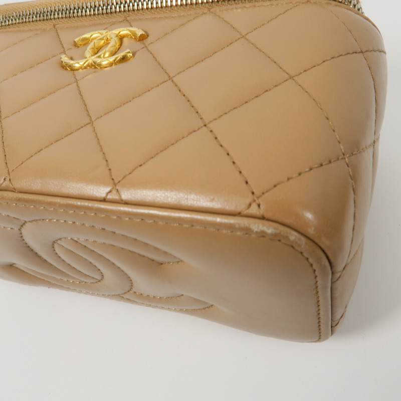 CHANEL 羊皮皮革Vanity Case鏈帶肩背袋-13