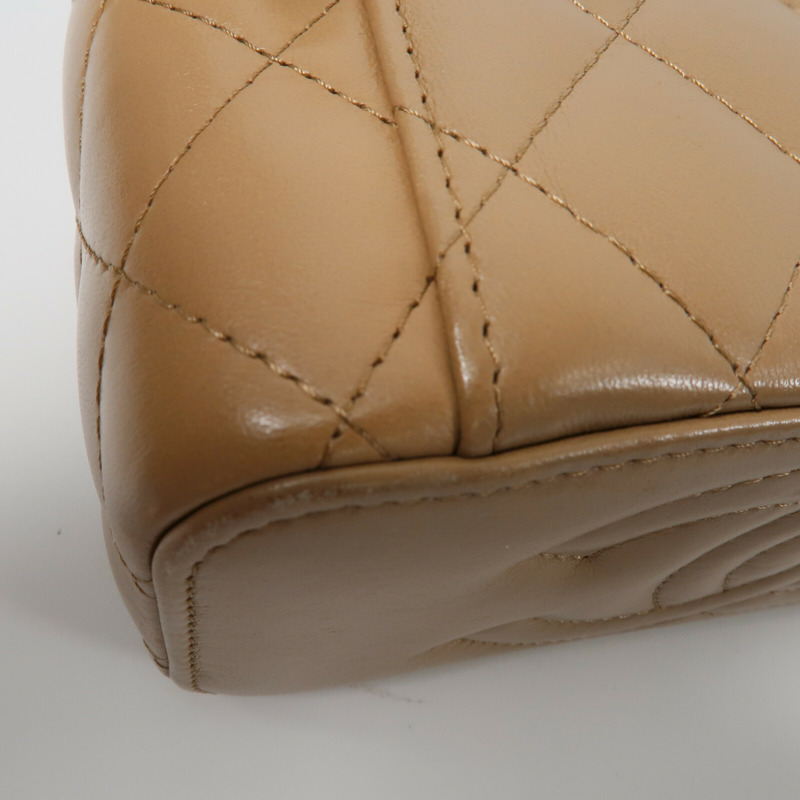 CHANEL 羊皮皮革Vanity Case鏈帶肩背袋-14