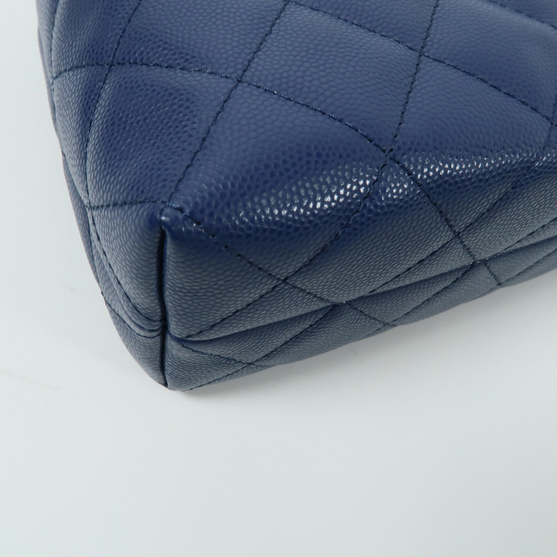 CHANEL 牛皮皮革2 Way Shoulder鏈帶手挽肩背兩用袋-12