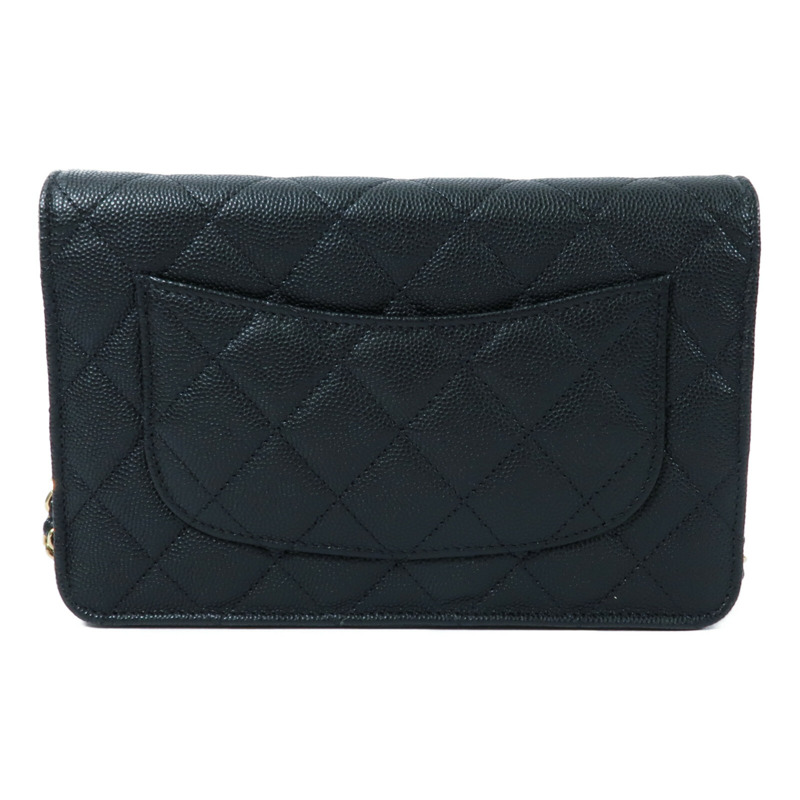 CHANEL 牛皮皮革WOC Wallet On Chain鏈帶肩背袋-1