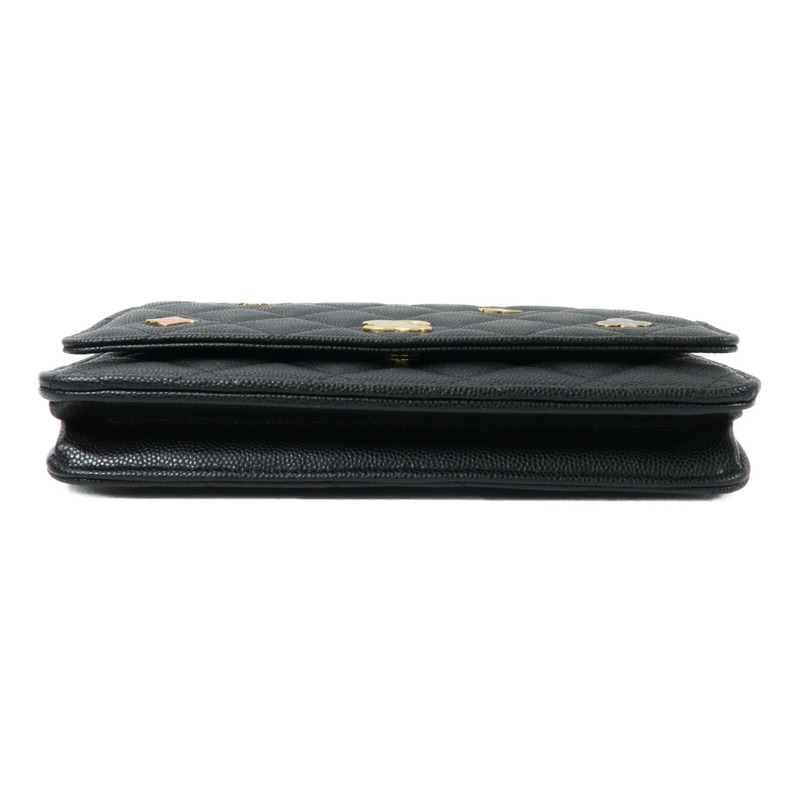 CHANEL 牛皮皮革WOC Wallet On Chain鏈帶肩背袋-3