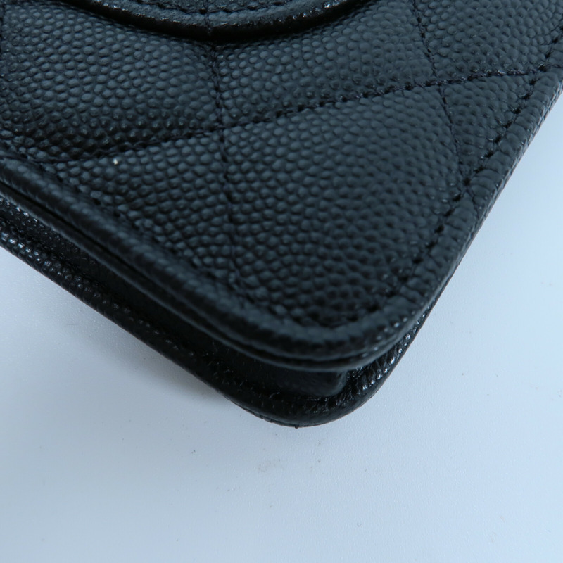 CHANEL 牛皮皮革WOC Wallet On Chain鏈帶肩背袋-13