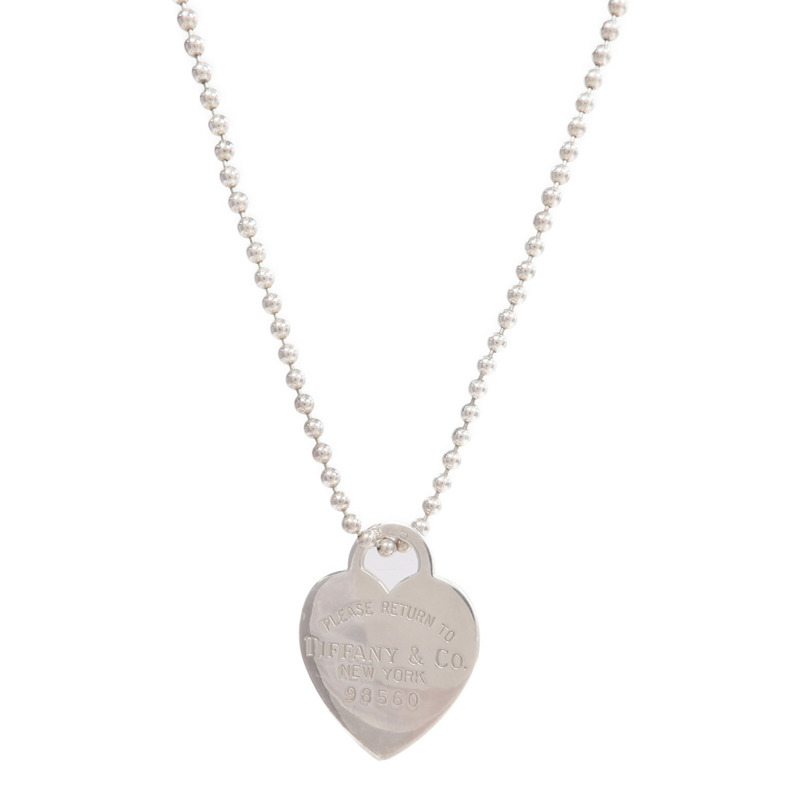 TIFFANY＆CO 925純銀Return to Tiffany Heart Tag Pendant項鍊-1