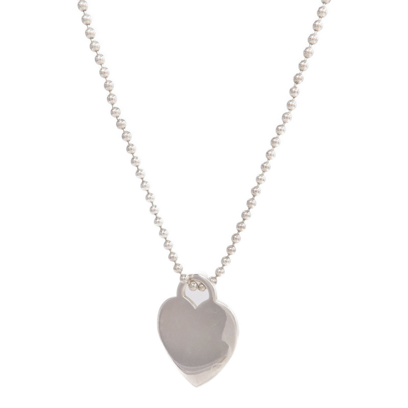 TIFFANY＆CO 925純銀Return to Tiffany Heart Tag Pendant項鍊-2