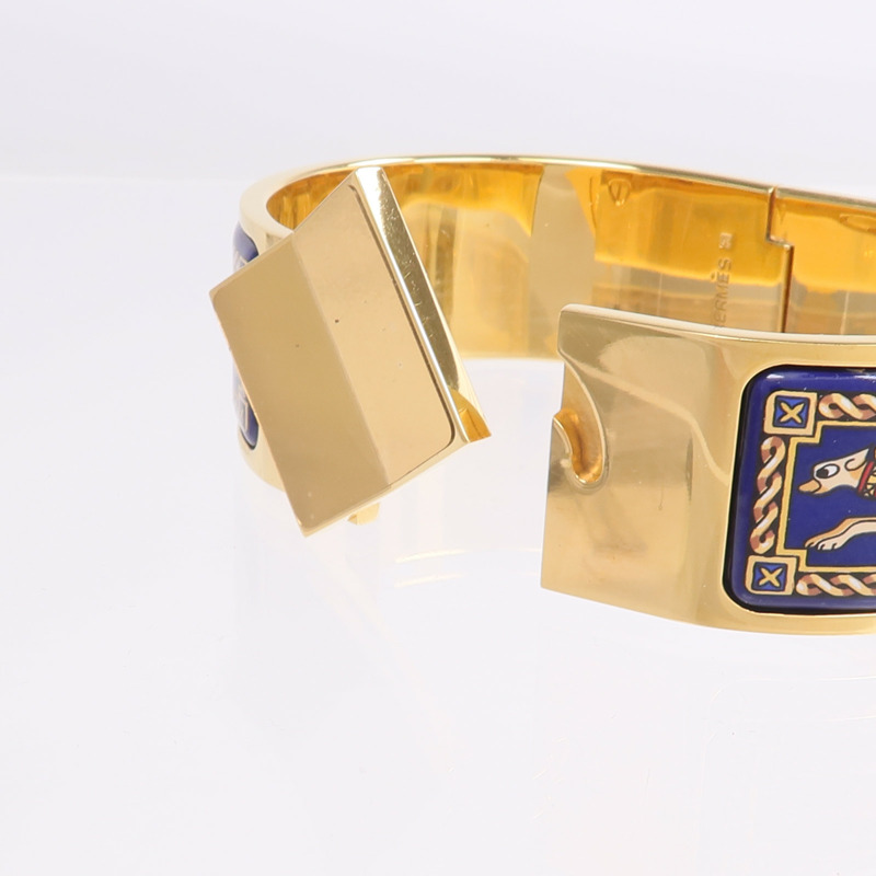 HERMES 金屬/琺瑯Email Bracelet手鐲-5
