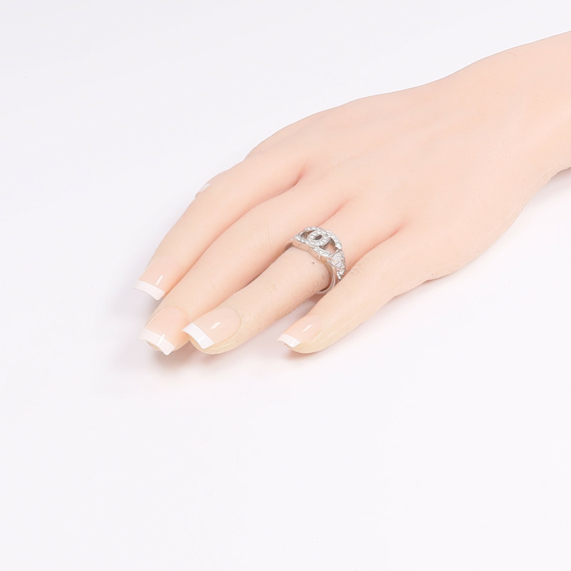 CHANEL 金屬Coco Mark Ring戒指-8