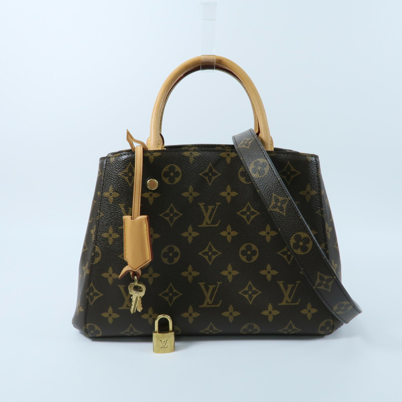 LOUIS VUITTON Monogram Montaigne BB手挽肩背兩用袋-11