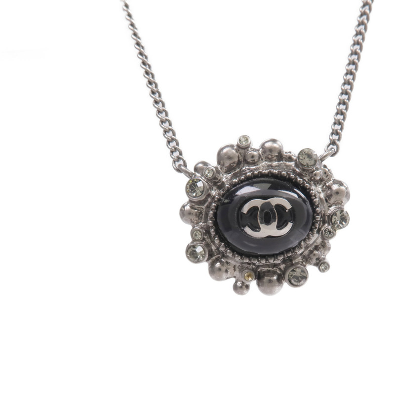 CHANEL 金屬Black Stone Necklace項鍊-2