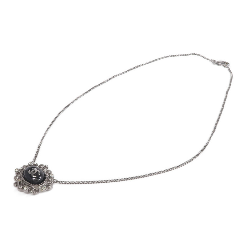 CHANEL 金屬Black Stone Necklace項鍊-3