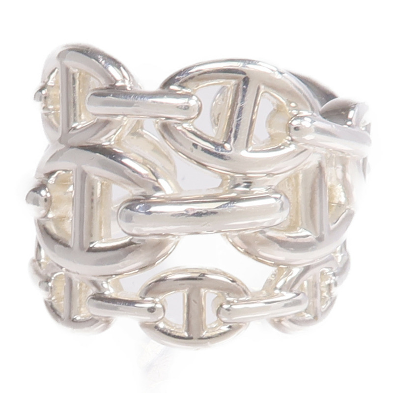 HERMES 925純銀Chaine d'ancre Enchainee Ring戒指-1