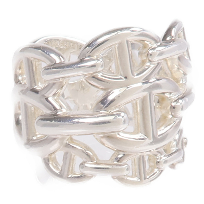 HERMES 925純銀Chaine d'ancre Enchainee Ring戒指-3