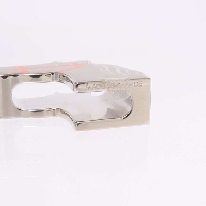 HERMES 金屬/琺瑯Quadrige Twilly Ring絲巾扣-5