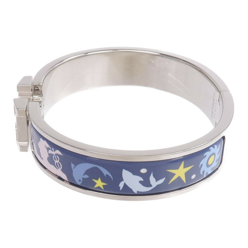 HERMES 金屬/琺瑯Clic H Bracelet手鐲-1
