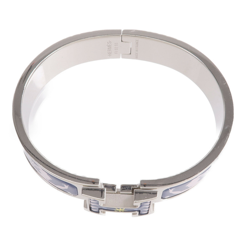 HERMES 金屬/琺瑯Clic H Bracelet手鐲-3