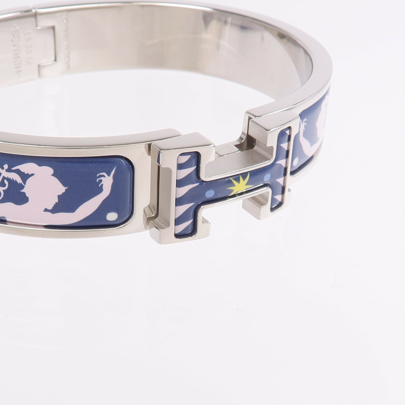 HERMES 金屬/琺瑯Clic H Bracelet手鐲-4