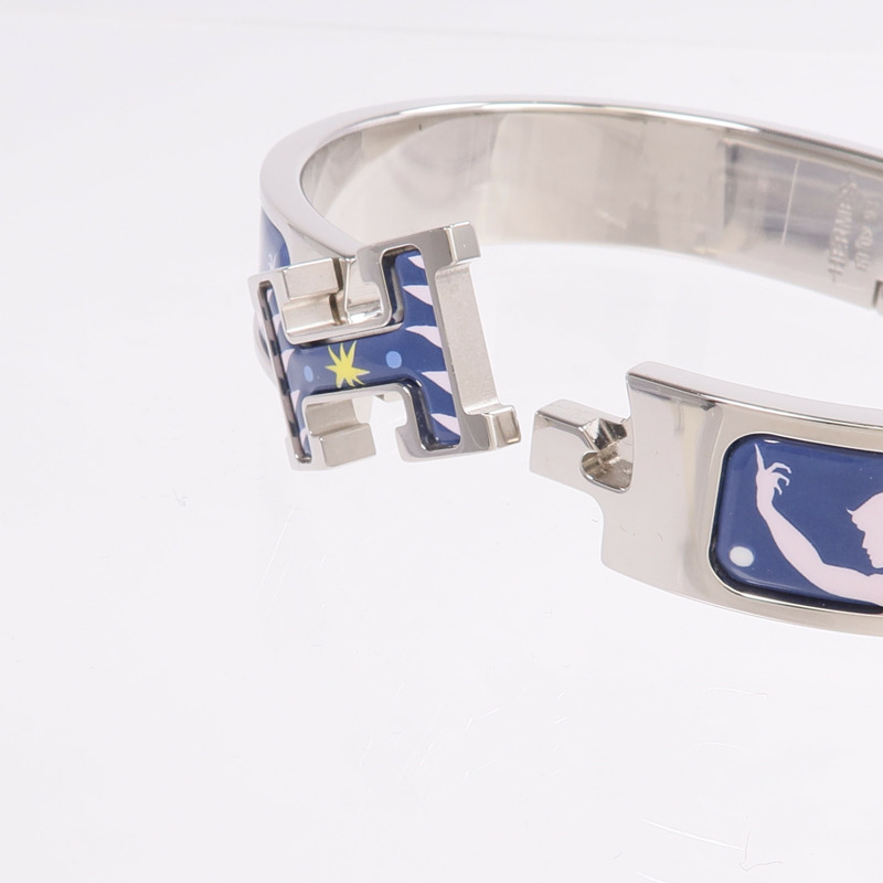 HERMES 金屬/琺瑯Clic H Bracelet手鐲-5