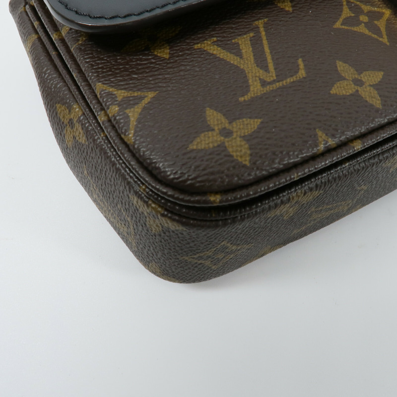 LOUIS VUITTON Monogram Marceau鏈帶手挽肩背兩用袋-11