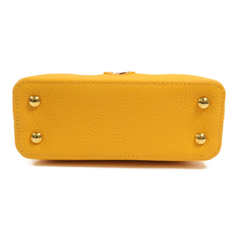 LOUIS VUITTON Taurillon皮革Capucines Mini手挽肩背兩用袋-3