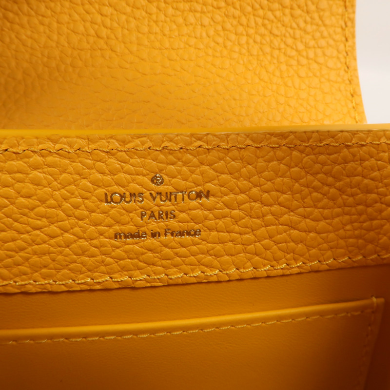 LOUIS VUITTON Taurillon皮革Capucines Mini手挽肩背兩用袋-5