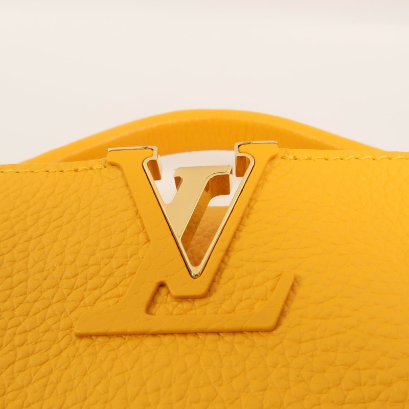 LOUIS VUITTON Taurillon皮革Capucines Mini手挽肩背兩用袋-7