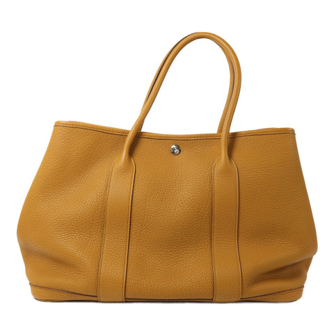 HERMES Negonda皮革Garden Party PM手挽袋Sesame