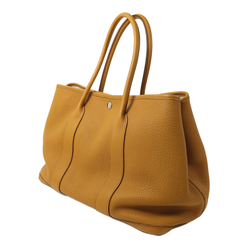 HERMES Negonda皮革Garden Party PM手挽袋Sesame-2