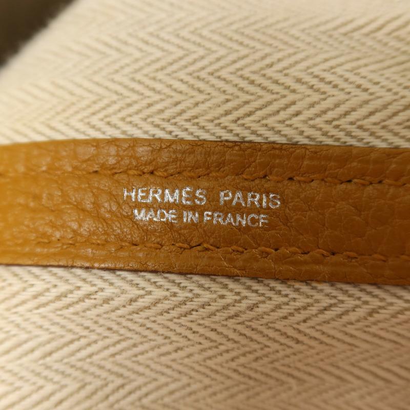 HERMES Negonda皮革Garden Party PM手挽袋Sesame-5