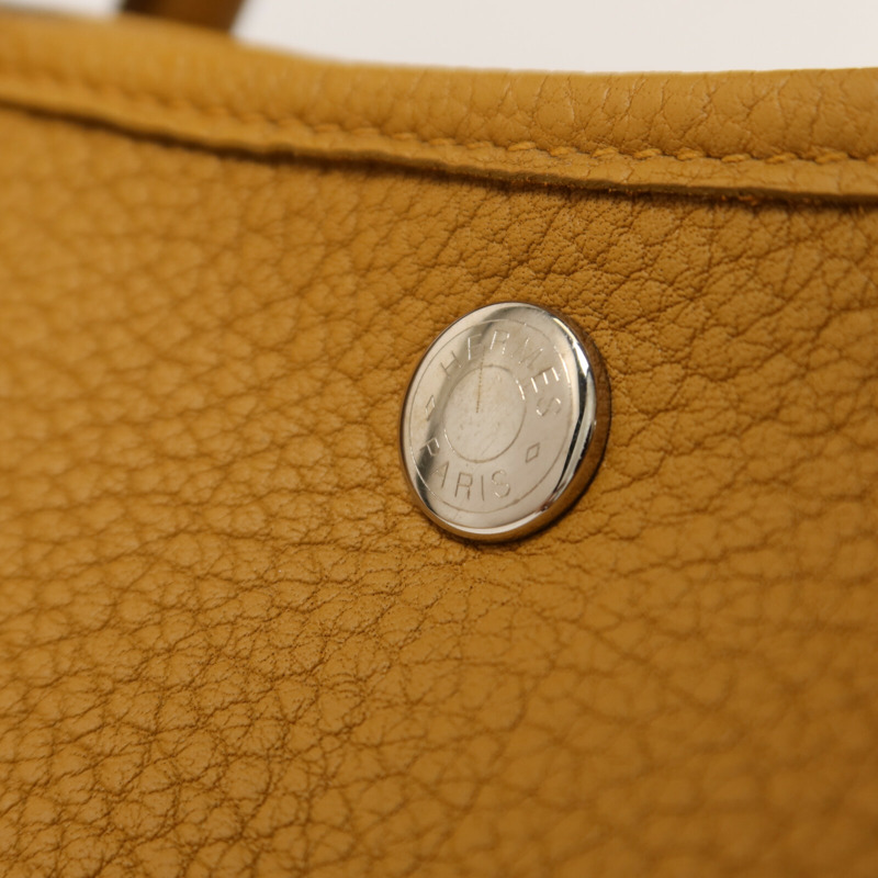 HERMES Negonda皮革Garden Party PM手挽袋Sesame-9