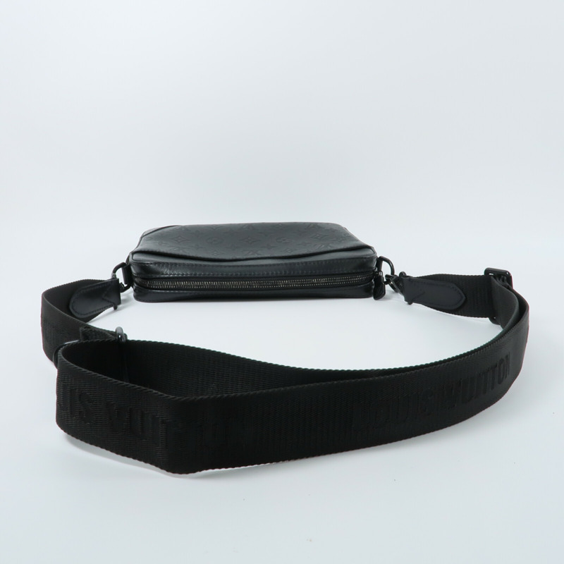 LOUIS VUITTON Monogam Shadow Dou Messenger Bag肩背袋-9