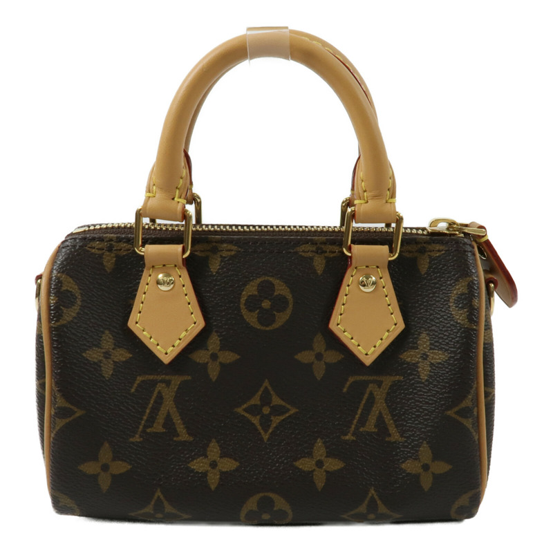 LOUIS VUITTON Monogram Nano Speedy手挽肩背兩用袋-1