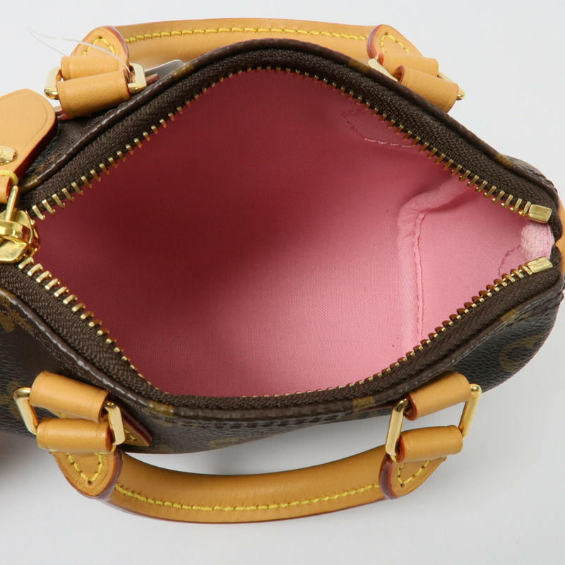 LOUIS VUITTON Monogram Nano Speedy手挽肩背兩用袋-4