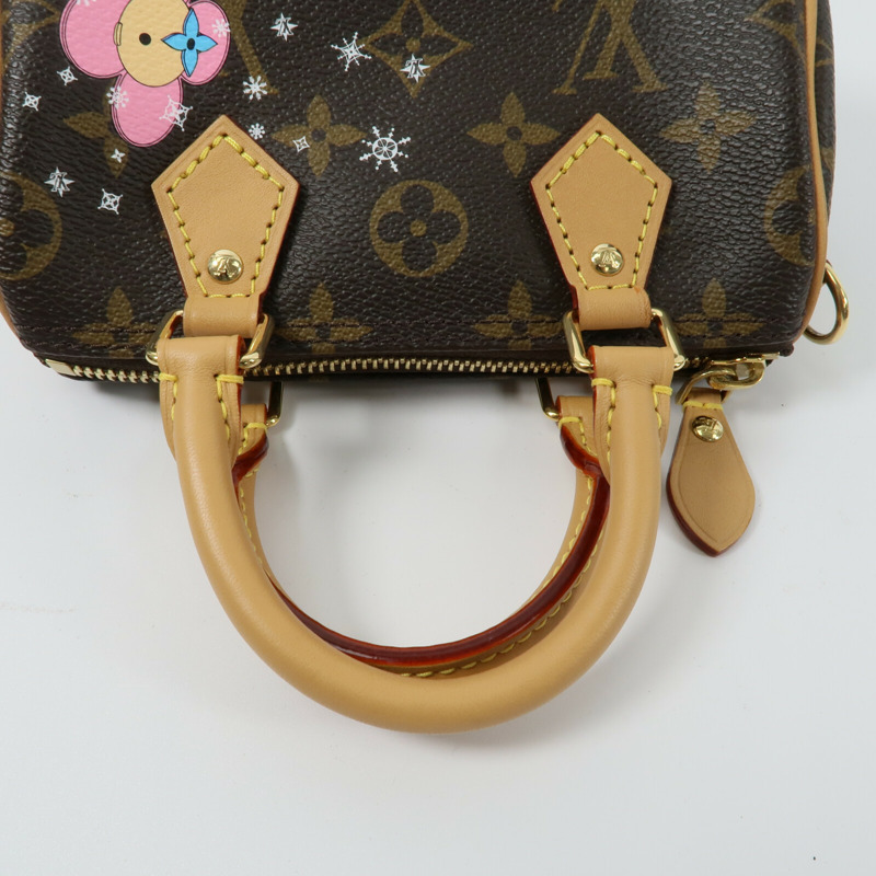 LOUIS VUITTON Monogram Nano Speedy手挽肩背兩用袋-7