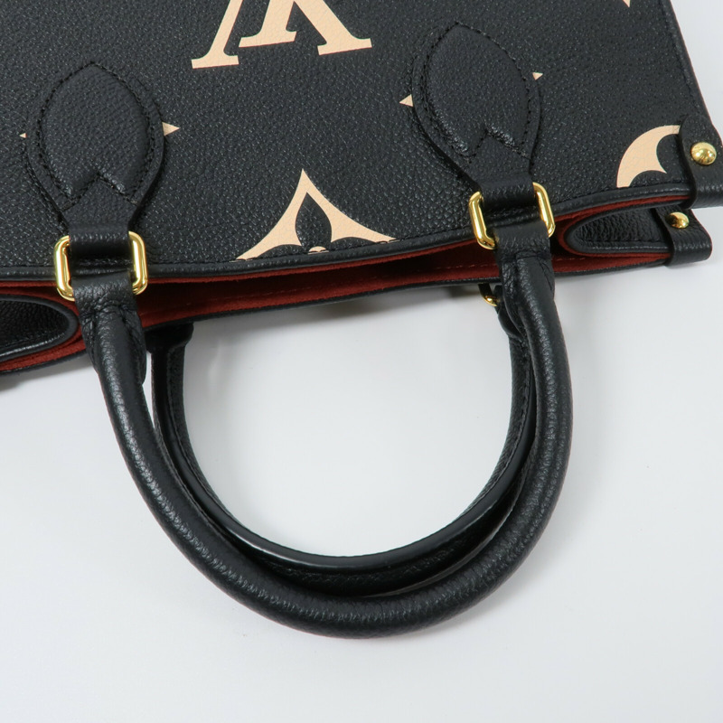 LOUIS VUITTON Monogram Empreinte On The Go PM手挽肩背兩用袋-9